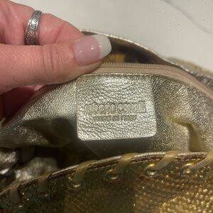 Roberto Cavalli Metallic Gold Bag